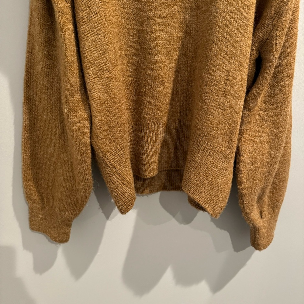 NEW Mango Knitted Sweater with Should Pads in Brown, Size S - Picture 11 of 11